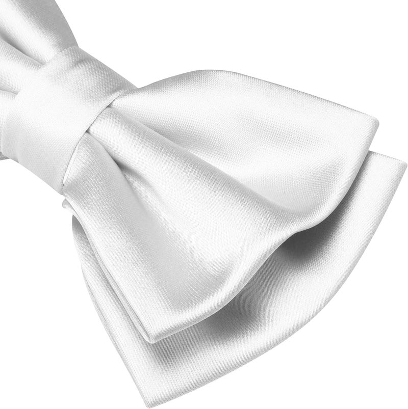 Branduce Solid Color Pre-tied Bow Tie Quality Adjustable Bowtie for Men Party Wedding - Image 3